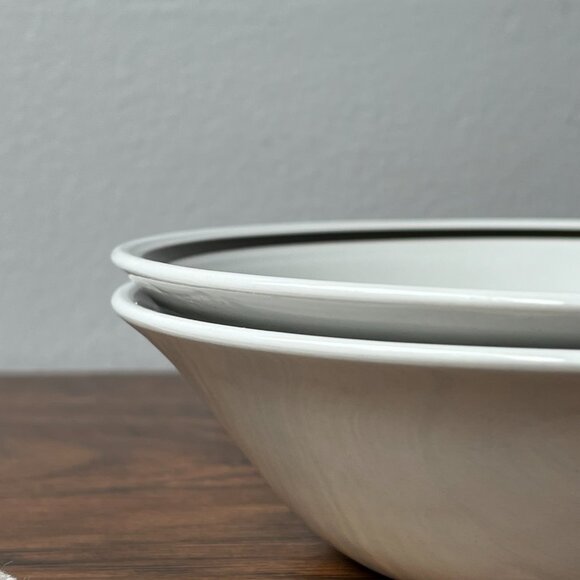 Folklore Ironstone ware by Myott England 2 Cereal Bowls 6,5" Brown Flowers - Picture 4 of 13